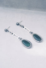 Load image into Gallery viewer, Mid-Century Jade Drop Earrings
