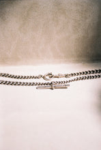 Load image into Gallery viewer, Early 1900's Curb Chain with T-Bar and Double Clasps
