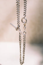 Load image into Gallery viewer, Early 1900's Curb Chain with T-Bar and Double Clasps
