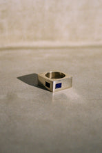 Load image into Gallery viewer, Square Lapis Inlay Ring
