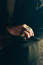 Load image into Gallery viewer, Danish Modernist Raw Turquoise Ring
