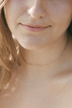 Load image into Gallery viewer, Antique Gold Etched Bar Link Chain
