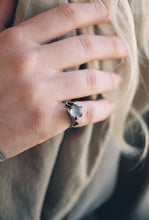 Load image into Gallery viewer, Brutalist Moonstone Pinky Ring
